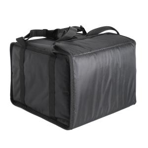 Термосумка для пиццы 35х35х25, фольгированная, черная