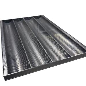 Противень для багета, 4 ячеек, перфорированный, алюминий YST-BA01 Foodatlas