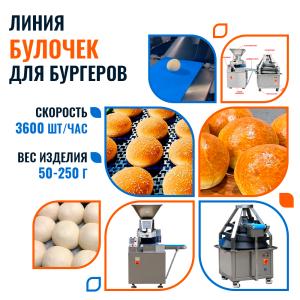 Автоматизированная линия деления и округления тестовых заготовок FA-50 Foodatlas