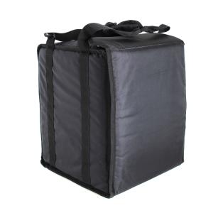 Термосумка для пиццы 35х35х45, фольгированная, черная