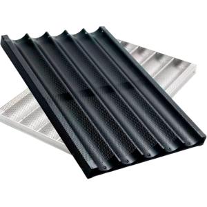 Противень для багета, 5 ячеек, перфорированный, алюминий YST-BA02 Foodatlas