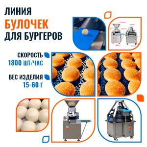 Автоматизированная линия деления и округления тестовых заготовок FA-20 Foodatlas