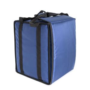 Термосумка для пиццы 35х35х45, фольгированная, синяя