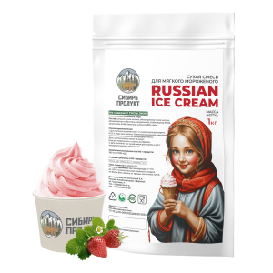 Смесь для мягкого мороженого и коктейлей СИБИРЬ ПРОДУКТ "ПРЕМИУМ" Клубника