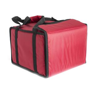 Термосумка для пиццы 35х35х25, фольгированная, красная