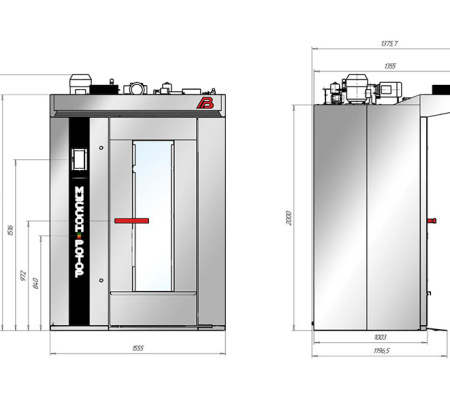 Печь ротационная Муссон-ротор-55-01