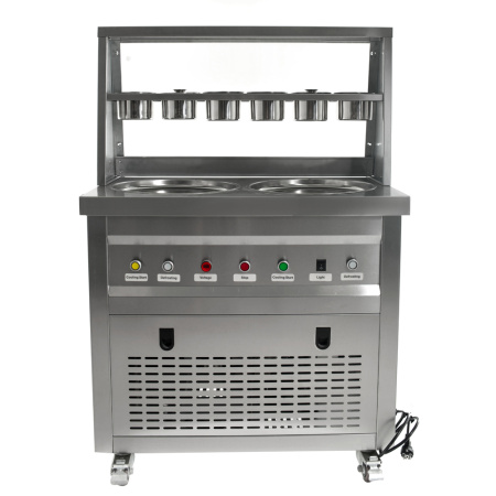 Фризер для ролл мороженого KCB-2Y Foodatlas (контейнеры, световой короб, 2 компрессора)