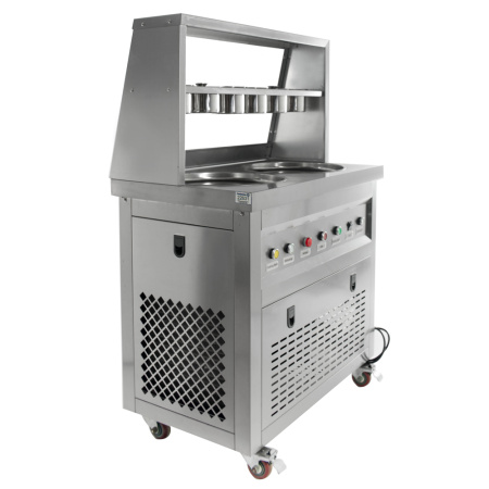 Фризер для ролл мороженого KCB-2Y Foodatlas (контейнеры, световой короб, 2 компрессора)