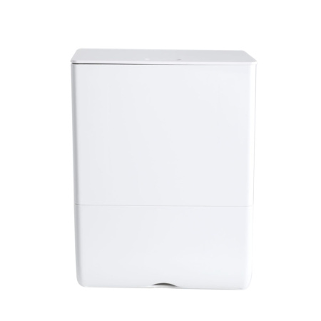 Ведро для мусора, держатель б/полотенец, Foodatlas JAH-543, 6л (белый)