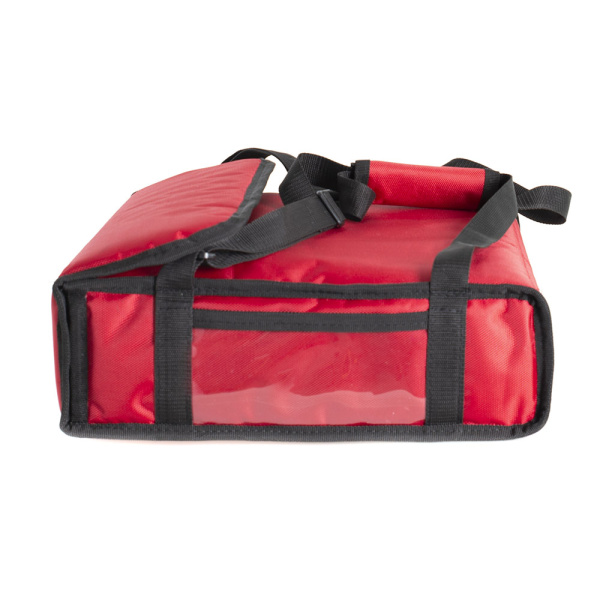 Термосумка для пиццы 35х35х10, фольгированная, красная