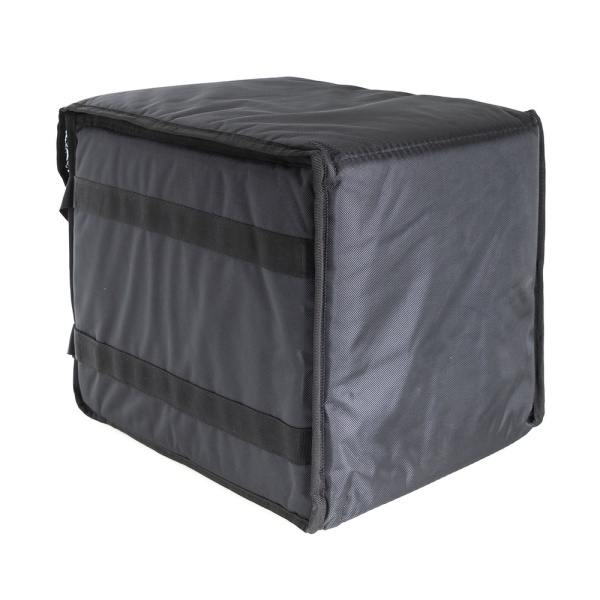 Термосумка для пиццы 35х35х45, фольгированная, черная