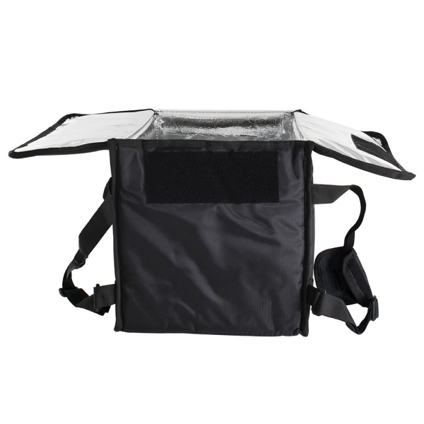 Термосумка для пиццы 35х35х45, фольгированная, черная