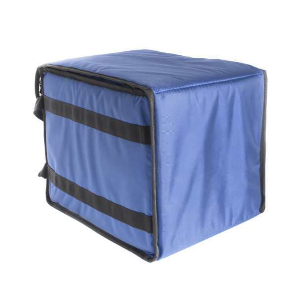 Термосумка для пиццы 35х35х45, фольгированная, синяя