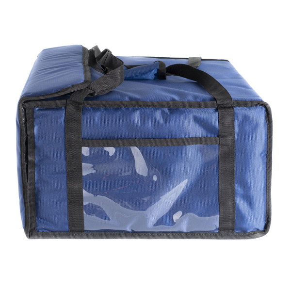 Термосумка для пиццы 45х45х25, фольгированная, синяя