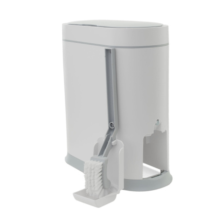 Ведро мусорное с ёршиком, сенсорное, JAH-6712, 8л (белый)