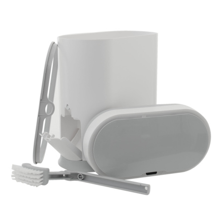 Ведро мусорное с ёршиком, сенсорное, JAH-6712, 8л (белый)