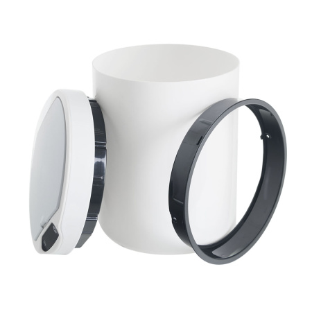 Ведро для мусора сенсорное, круг, Foodatlas JAH-6111, 12 л (белый) (58911220014) распродажа