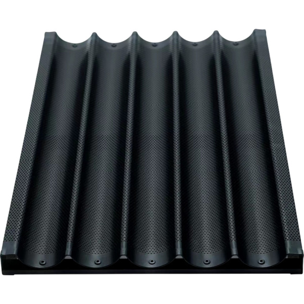 Противень для багета, 5 ячеек, перфорированный, алюминий YST-BA02 Foodatlas