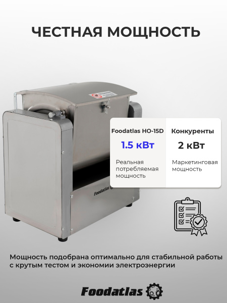 Машина тестомесильная Foodatlas HO-15D