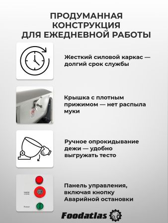 Машина тестомесильная Foodatlas HO-25B