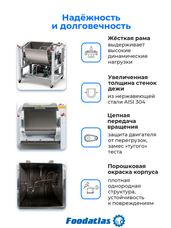 Машина тестомесильная WHM(H)-12,5 Foodatlas (380)