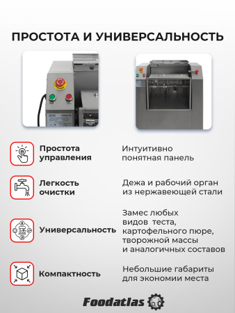 Машина тестомесильная HDM(J)-25 Foodatlas (220V)