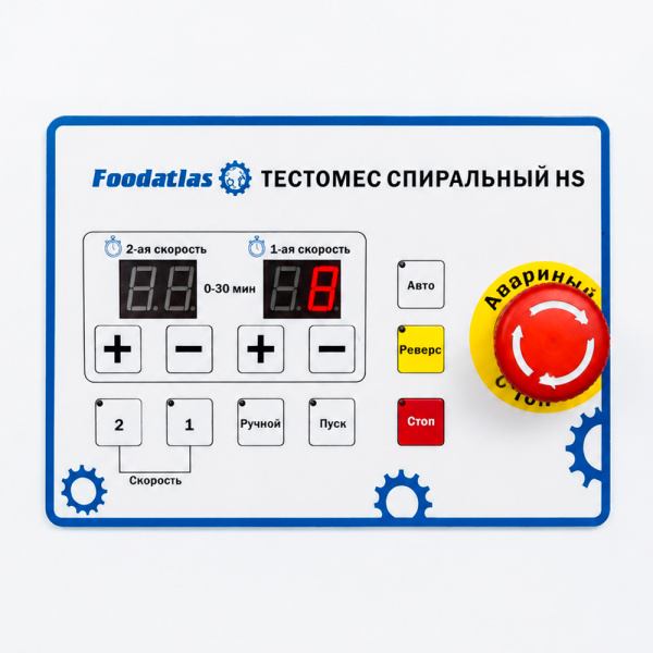 Тестомес спиральный HS-80A Foodatlas Eco 380В