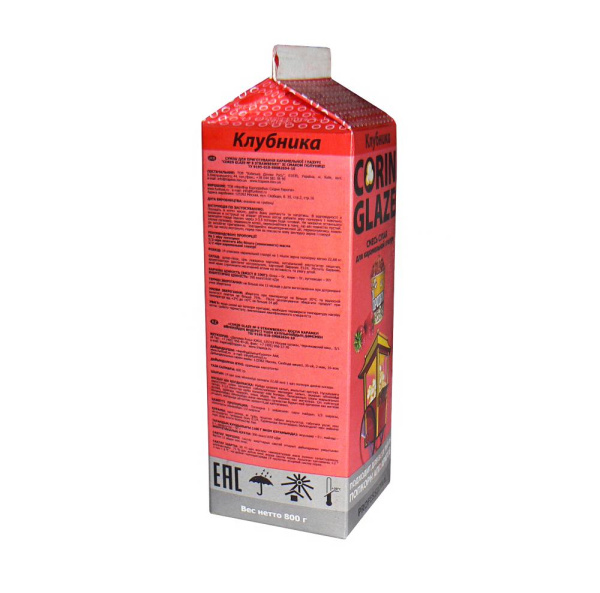 Вкусовая добавка "CorinGlaze"SR Клубника БИО 0,8 кг для попкорна