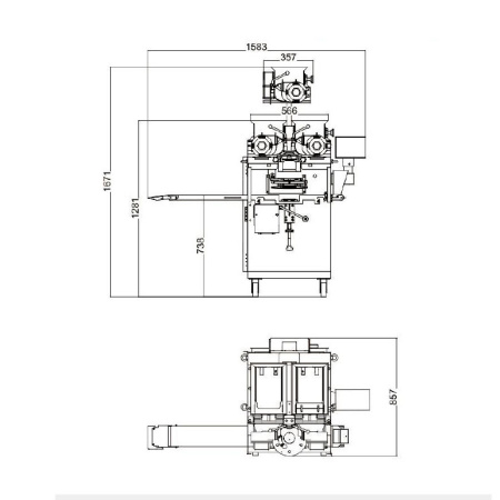 Автоматическая машина для формования изделий с начинкой EB-280II Foodatlas