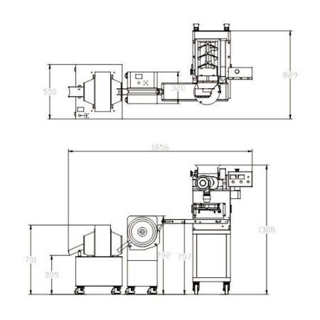 Машина для формования шариков с начинкой PCREM-180D Foodatlas